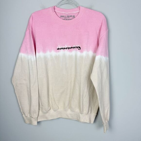 ARIANA GRANDE | RARE Thank U Next Sweetener Tour Crewneck Women’s Size Medium - Picture 2 of 8